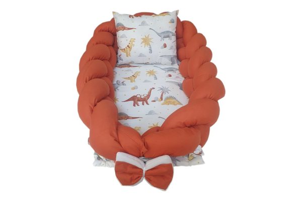 Dino Desenli Kiremit Örgü Babynest
