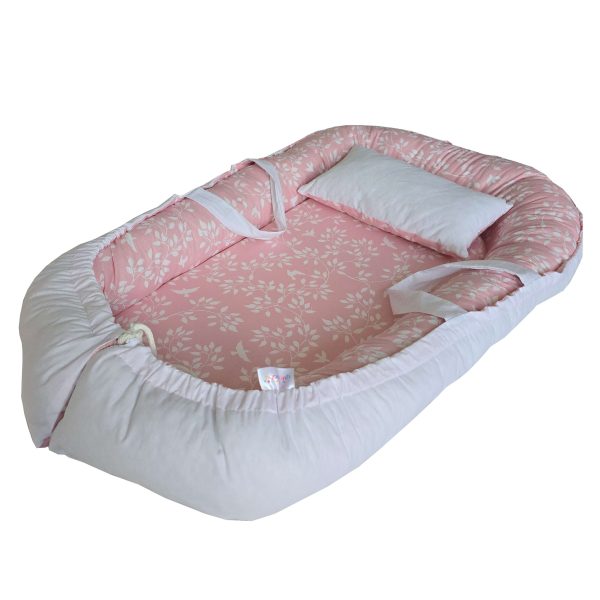 krem pembe yaprak Babynest